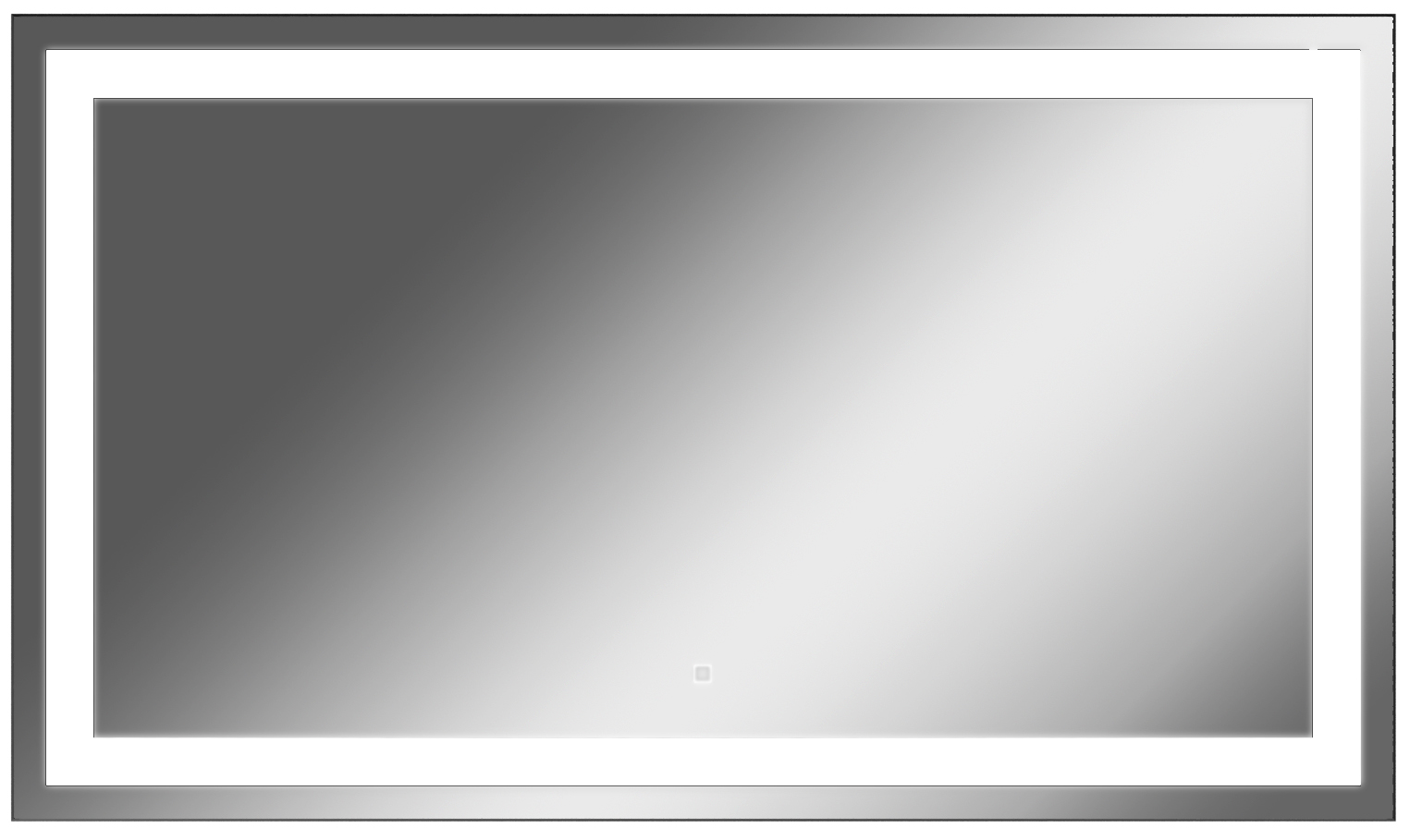 Зеркало Even 120 alum с подсветкой Sansa*