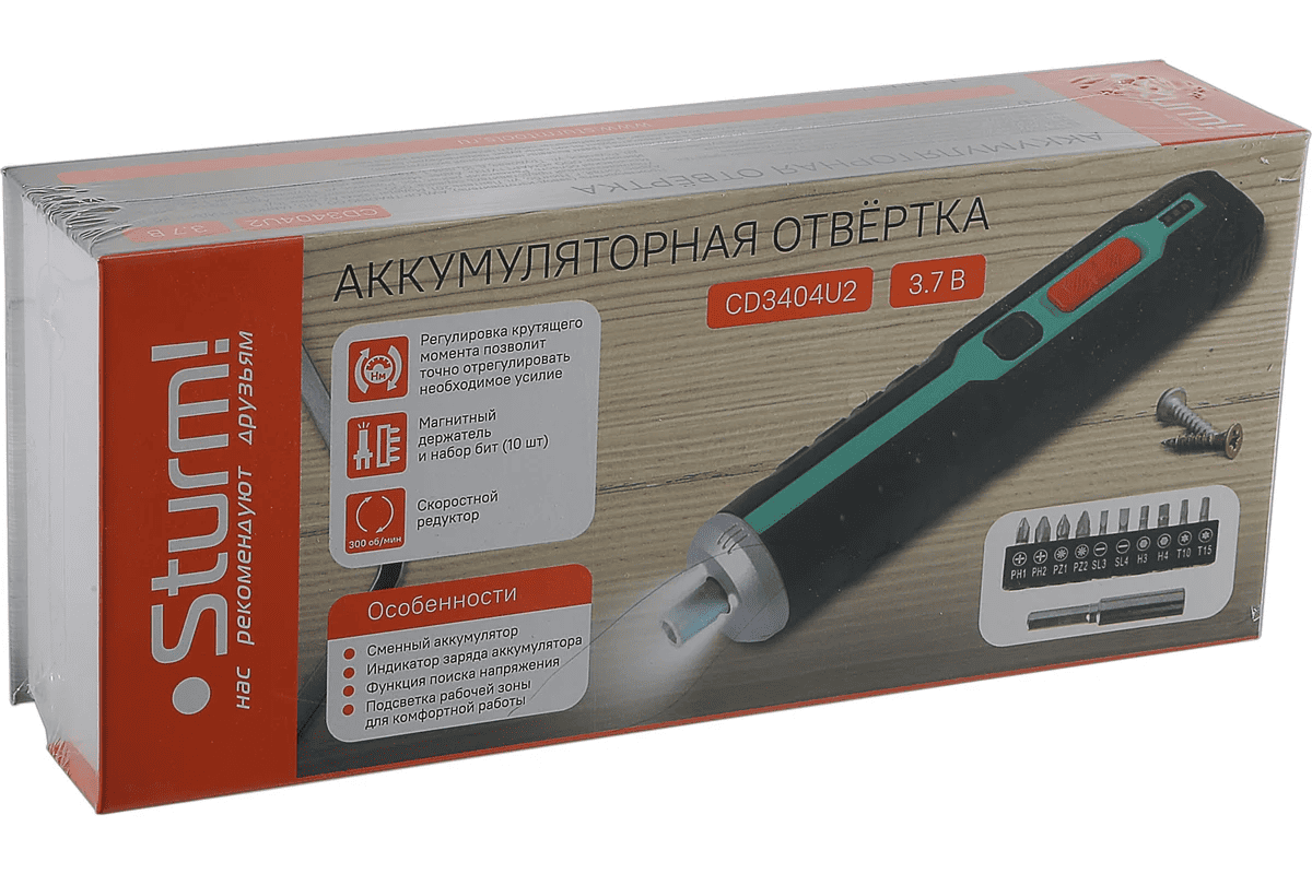 Отвертка аккумуляторный Sturm CD3404U2_09