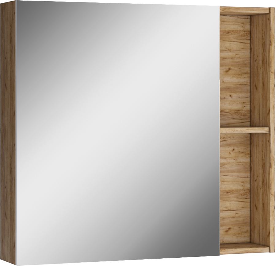 Шкаф-зеркало Крафт 80 (Craft) левый/правый Домино