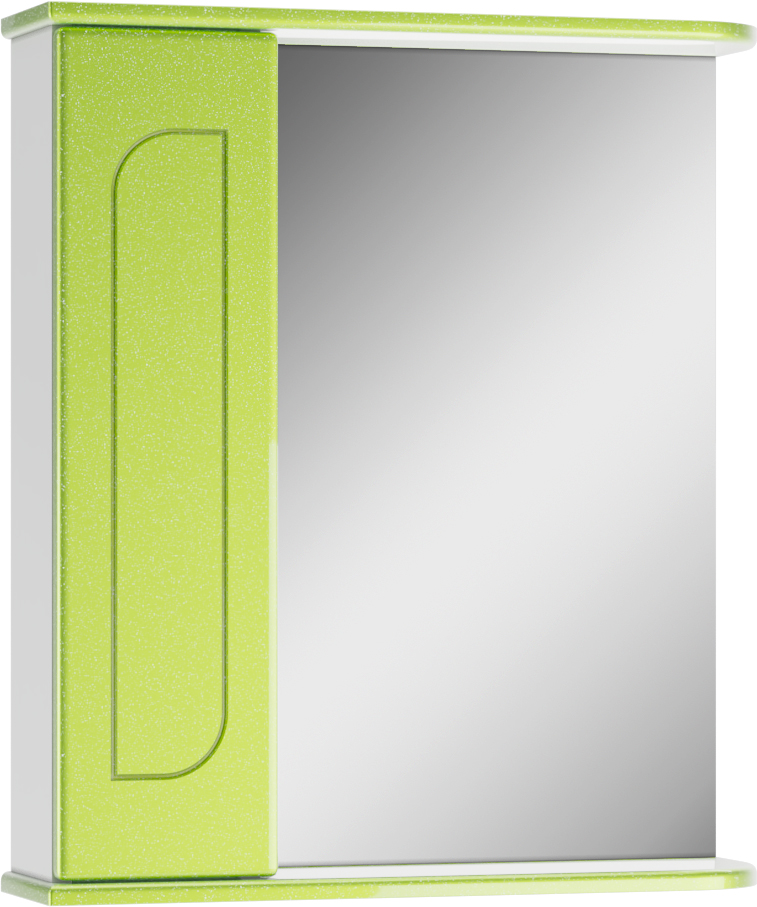 Шкаф-зеркало Радуга Лайм 60 левый/правый  АЙСБЕРГ*