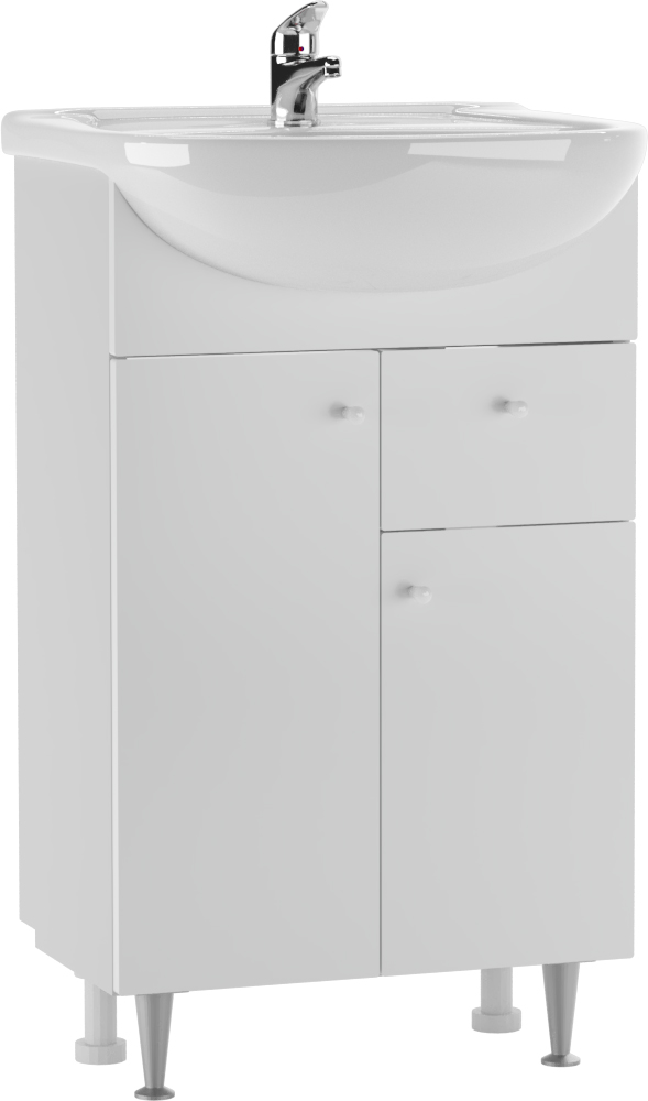 Тумба под умывальник "Уют 50" Промо с верхним ящиком В1