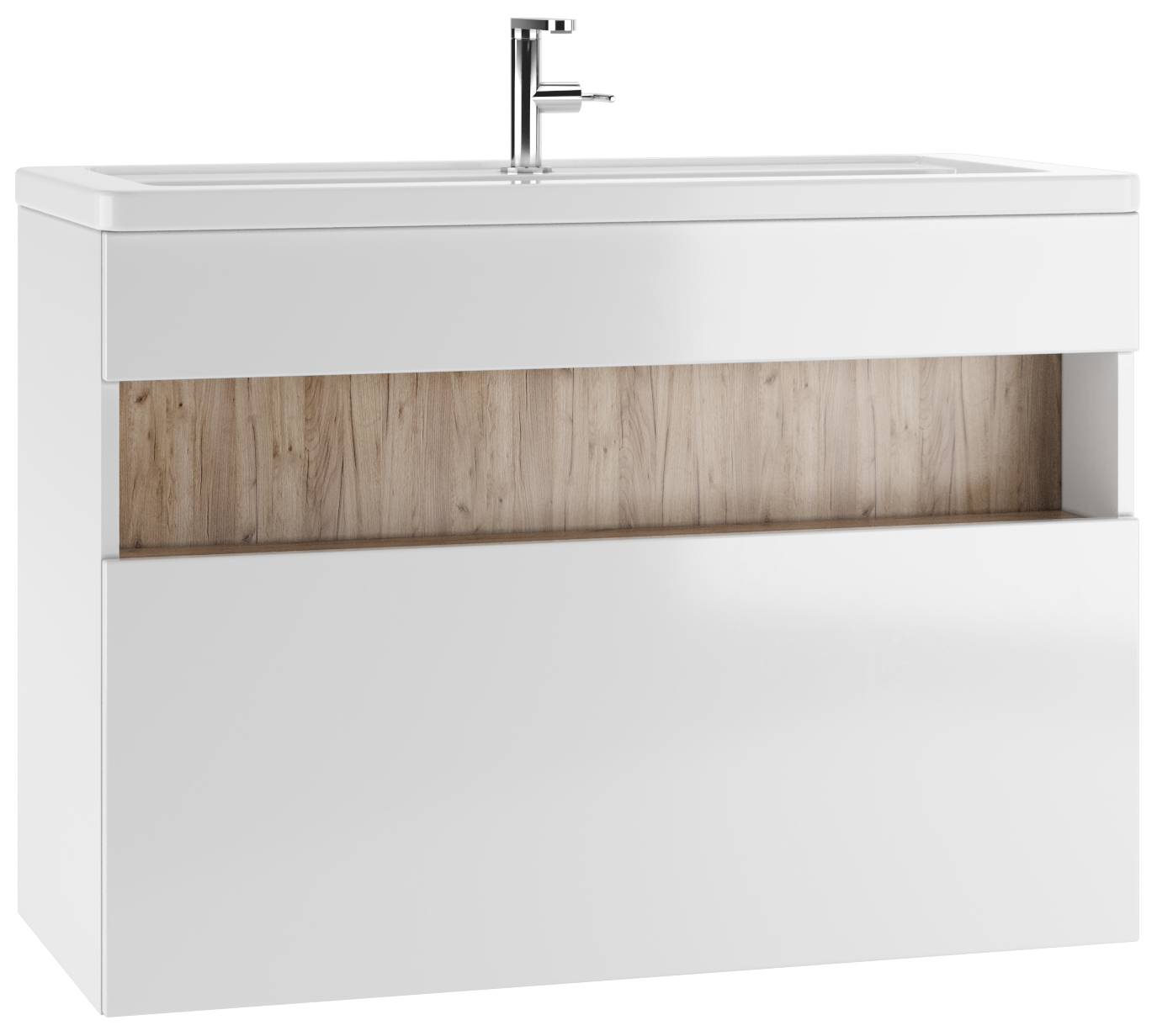 Тумба подвесная под умывальник "Maria 100" Fortuna В1 Домино*