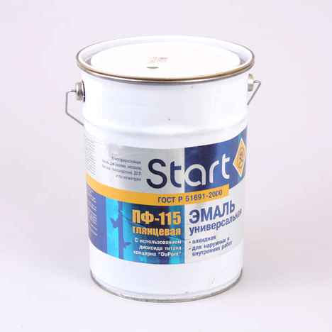 Эмаль ПФ-115 серая Start (6кг)