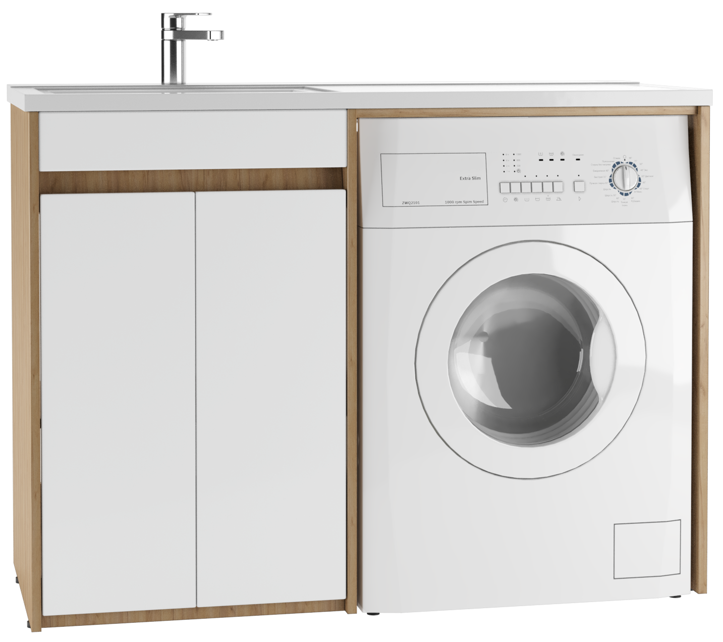 Тумба под умывальник "Маджента 120" (Magenta) лев/прав без ящика Домино