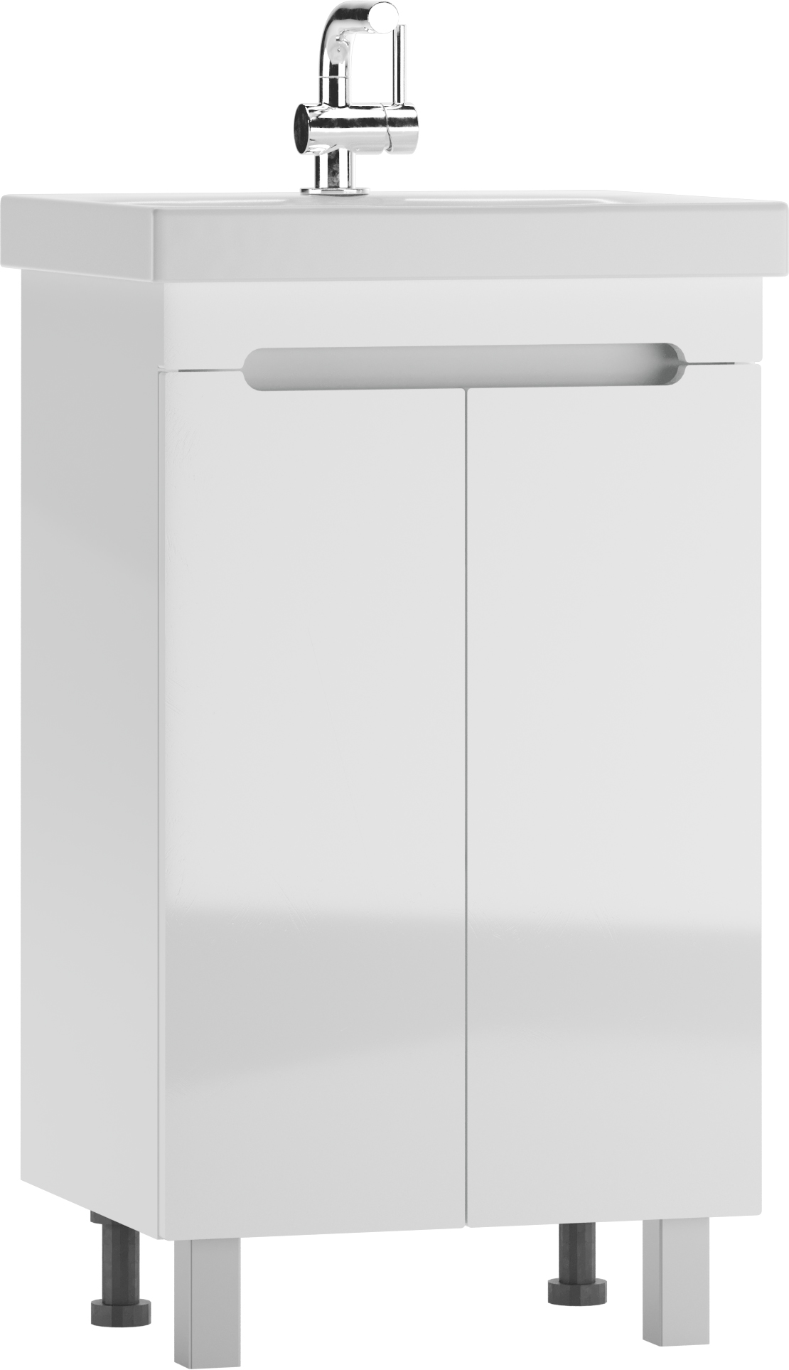 Тумба под умывальник Комо 50 (Como)  Аура без ящика АЙСБЕРГ