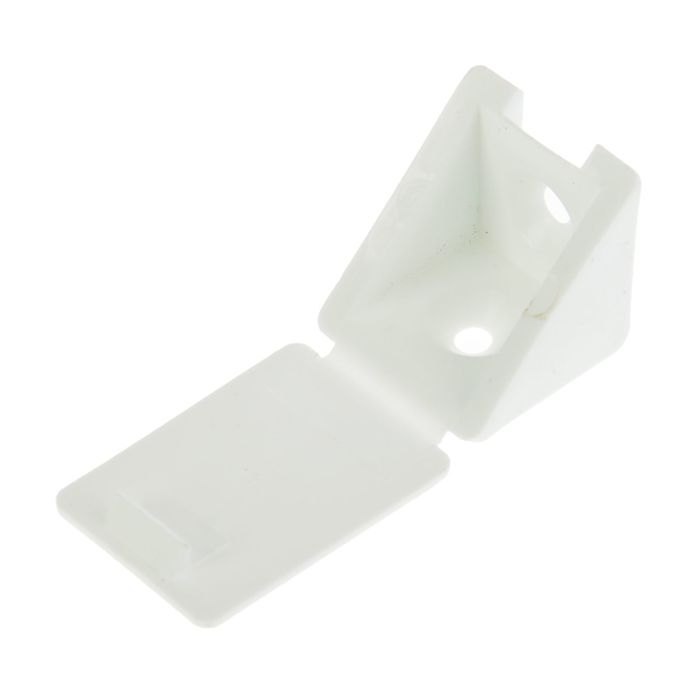 Мебельный уголок с шурупом - белый (4 шт) - пакет Tech-Krep