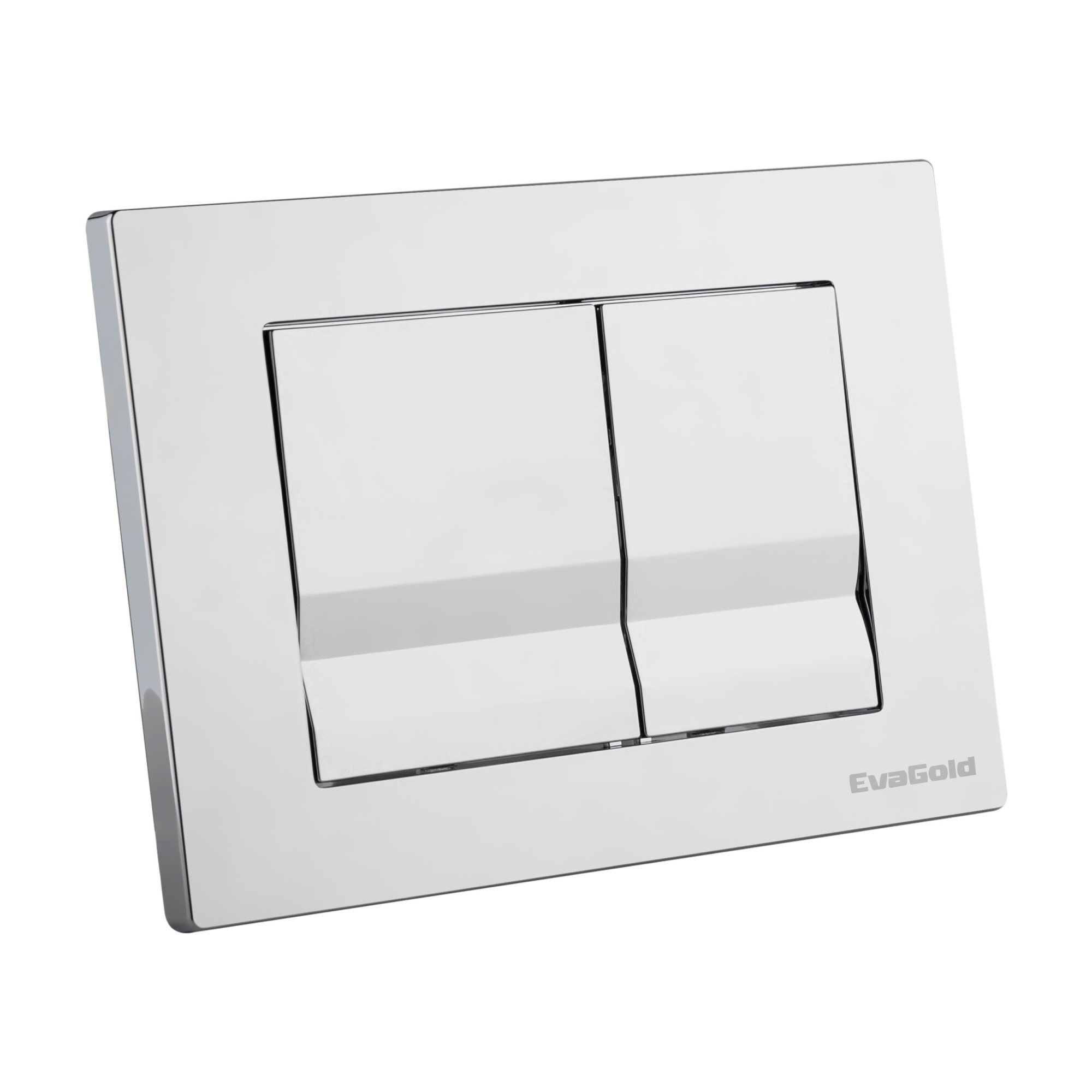 Клавиша для инсталляции EvaGold 01 квадрат, хром глянец