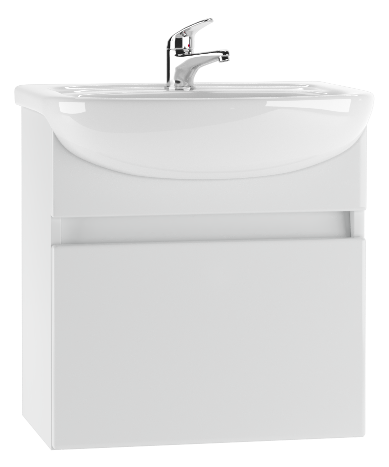 Тумба подвесная под умывальник "Элегия 50" Классик с одним ящиком В1  АЙСБЕРГ