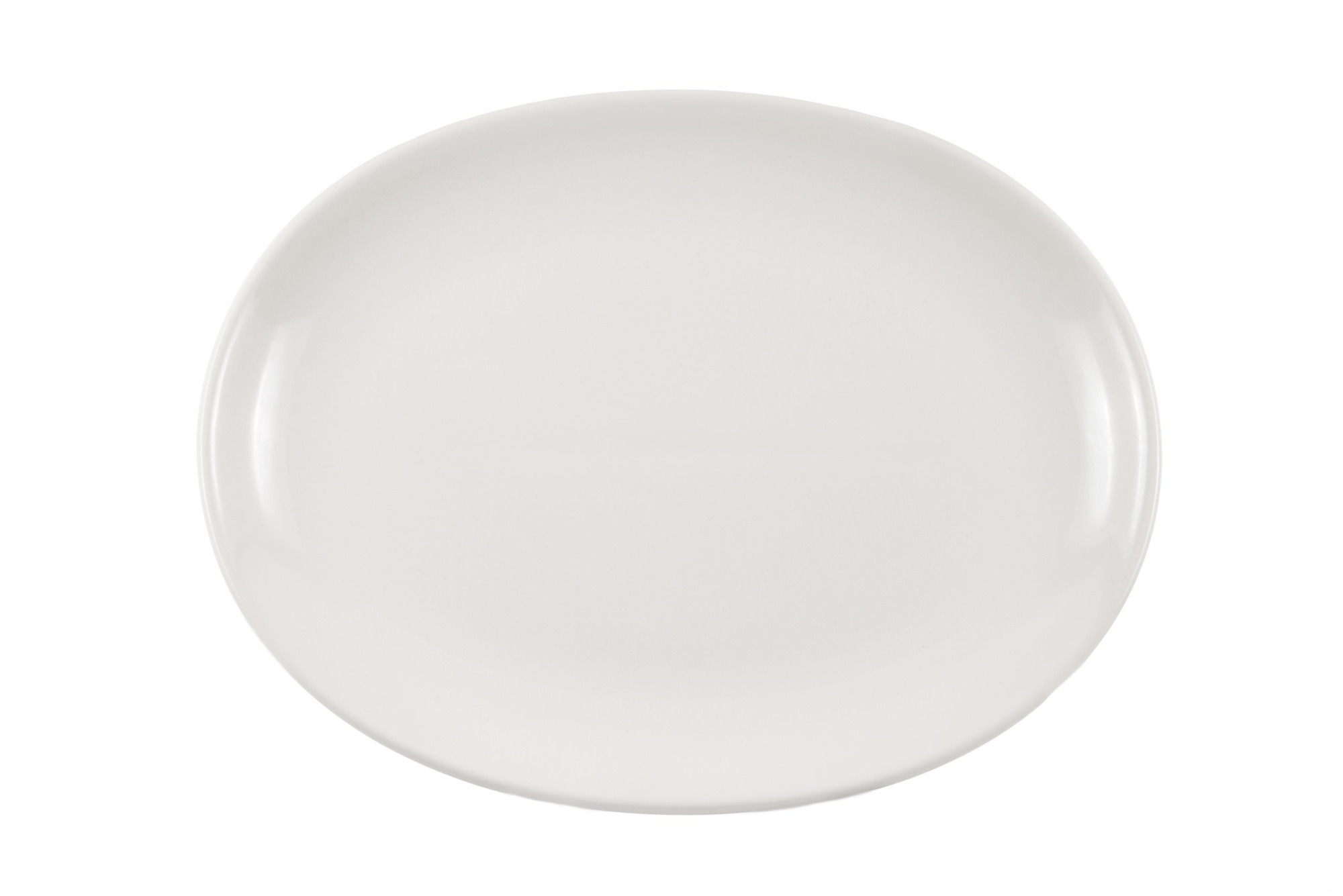 Тарелка овальная  25 см Премиум Белый глянец