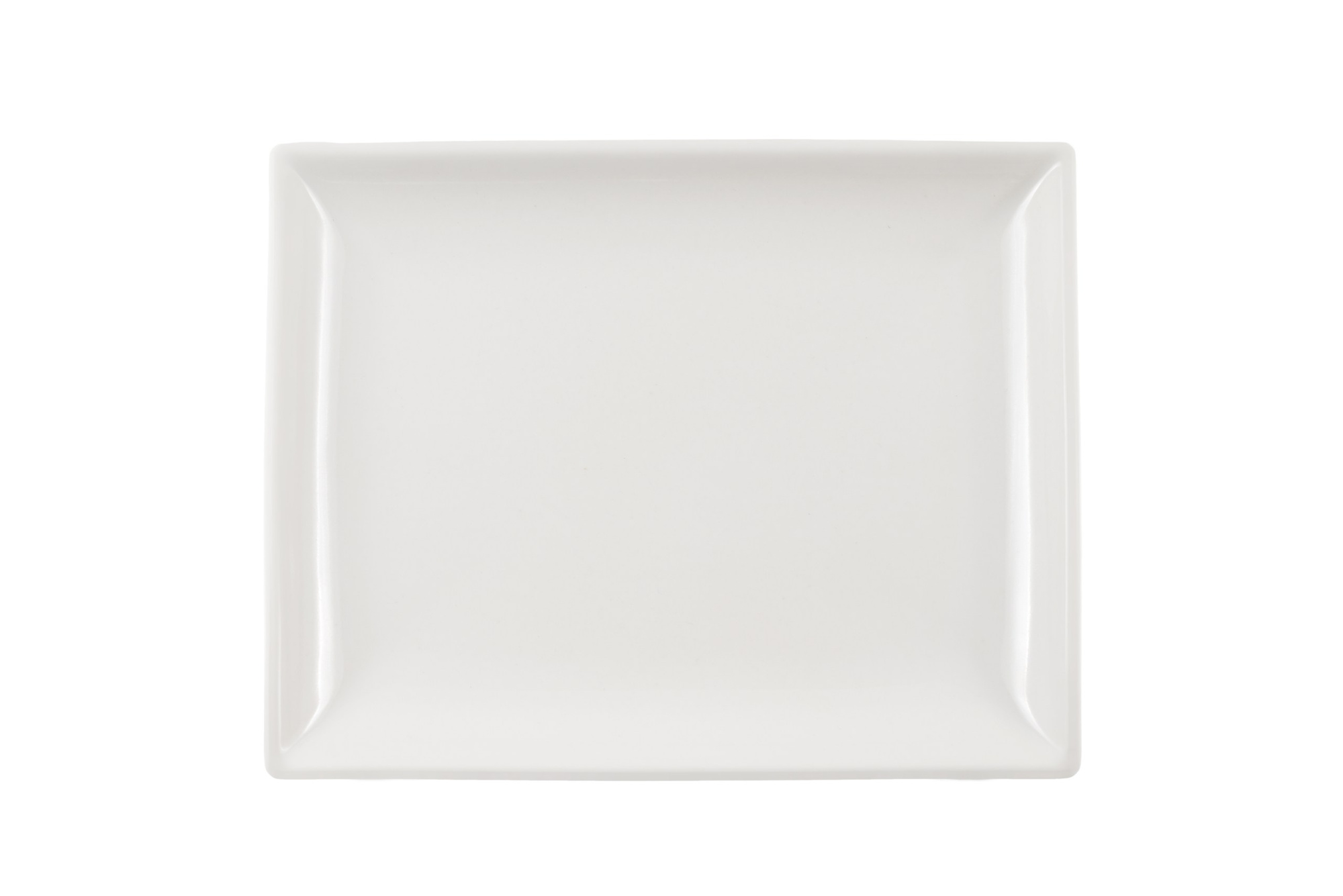 Блюдо прямоугольное 18 см Премиум Белый глянец